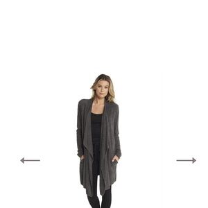 S-M EUC Barefoot Dreams Cozychic Lite Island Wrap Cardigan